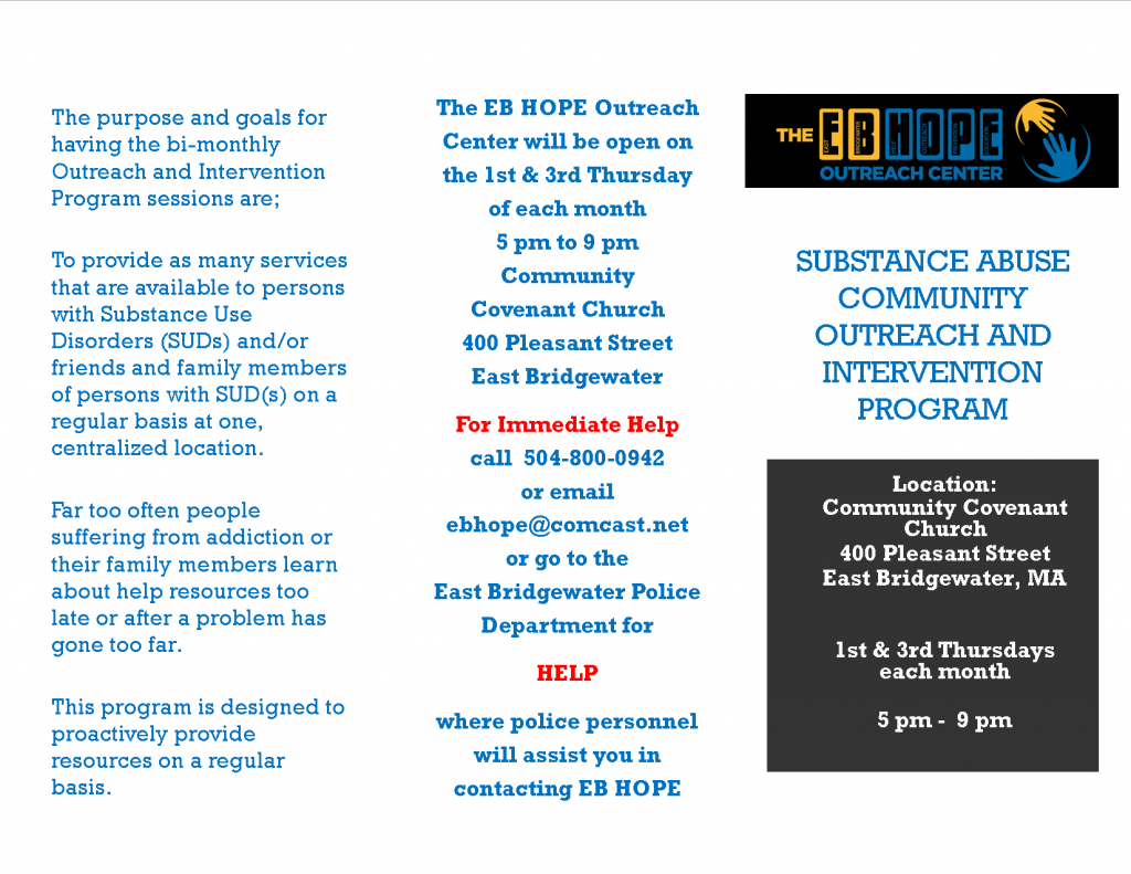 EB HOPE Outreach Program flyer 3 15 16